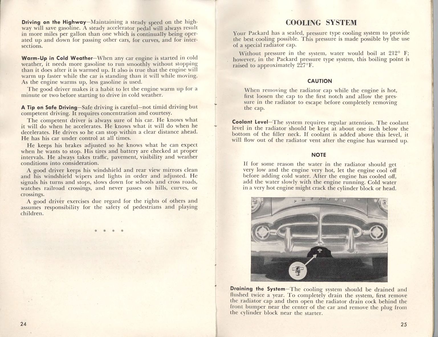 1951 Packard Owners Manual Page 18